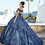 Thumbnail: Crystal Beaded Sequin Embroidered Quinceañera Dress 89364