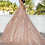 Thumbnail: Patterned Glitter Quinceañera Dress with Cape 89357