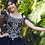 Thumbnail: Metallic Embroidered and Glitter Net Quinceañera Dress