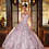 Thumbnail: Floral Lace and Glitter Quinceñera Dress 89332